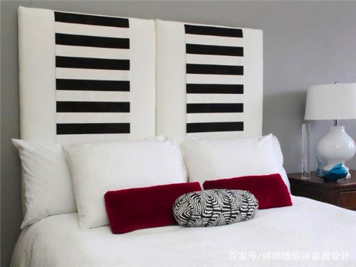 公寓的墙壁装饰理念以及卧室的创意床头板